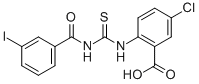 5-氯-2-[[[(3-碘苯甲酰基)氨基]硫氧代甲基]氨基]-苯甲酸结构式_531539-93-2结构式