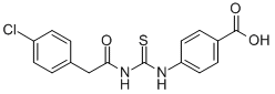 4-[[[[(4-氯苯基)乙酰基]氨基]硫氧代甲基]氨基]-苯甲酸结构式_531545-59-2结构式