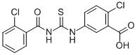 2-氯-5-[[[(2-氯苯甲酰基)氨基]硫氧代甲基]氨基]-苯甲酸结构式_531546-93-7结构式