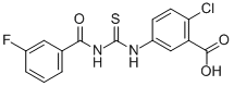 2-氯-5-[[[(3-氟苯甲酰基)氨基]硫氧代甲基]氨基]-苯甲酸结构式_531547-89-4结构式