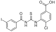 4-氯-3-[[[(3-碘苯甲酰基)氨基]硫氧代甲基]氨基]-苯甲酸结构式_532405-21-3结构式