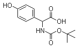 N-Boc-4-Hydroxyphenyl-DL-glycine Structure,53249-34-6Structure