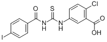 2-氯-5-[[[(4-碘苯甲酰基)氨基]硫氧代甲基]氨基]-苯甲酸结构式_532936-71-3结构式