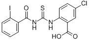 5-氯-2-[[[(2-碘苯甲酰基)氨基]硫氧代甲基]氨基]-苯甲酸结构式_532942-87-3结构式