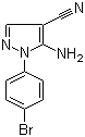 5-氨基-1-(4-溴苯基)吡唑-4-甲腈结构式_5334-28-1结构式