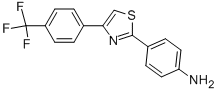 Benzenamine, 4-[4-[4-(trifluoromethyl)phenyl]-2-thiazolyl]- Structure,533867-55-9Structure