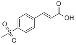 (2E)-3-[4-(methylsulfonyl)phenyl]propenoic acid Structure,5345-30-2Structure