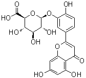 木犀草素-3-葡萄糖醛酸苷结构式_53527-42-7结构式