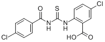 5-氯-2-[[[(4-氯苯甲酰基)氨基]硫氧代甲基]氨基]-苯甲酸结构式_535941-35-6结构式