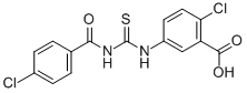 2-氯-5-[[[(4-氯苯甲酰基)氨基]硫氧代甲基]氨基]-苯甲酸结构式_535977-28-7结构式