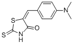 对二甲氨基亚苄基硫氧噻唑烷结构式_536-17-4结构式