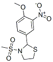 (9CI)-2-(4-甲氧基-3-硝基苯基)-3-(甲基磺酰基)-噻唑烷结构式_537678-40-3结构式