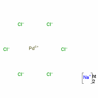 Sodium hexachloropalladate(Ⅳ) Structure,53823-60-2Structure