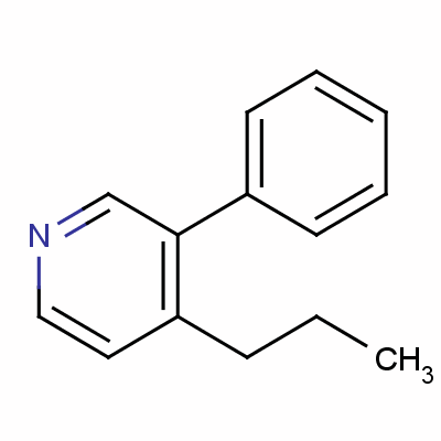 3-苯基-4-丙基吡啶结构式_53911-35-6结构式