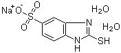 Sodium 2-mercapto-5-benzimidazolesulfonate dihydrate Structure,53918-03-9Structure