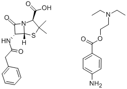 普鲁卡因青霉素结构式_54-35-3结构式