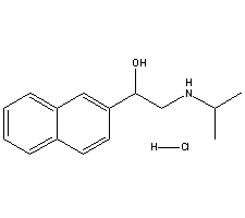 (+/-)-丙萘洛尔结构式_54-80-8结构式
