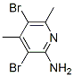 2-Amino-3,5-dibromo-4,6-dimethylpyridine Structure,5407-86-3Structure