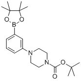 3-[4-(叔丁氧基羰基)哌嗪-1-基]苯硼酸频那醇酯结构式_540752-87-2结构式