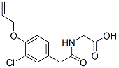 2-[[[3-Chloro-4-(2-propenyloxy)phenyl ]acetyl ]amino]acetic acid Structure,54139-62-7Structure