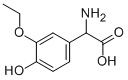 氨基-(4-羟基-3-乙氧基-苯基)-乙酸结构式_54172-60-0结构式