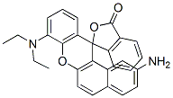 2-氨基-8-二乙基氨基螺[异苯并呋喃-1(3h),12-[12H]苯并[a]氧杂蒽]-3-酮结构式_54175-90-5结构式