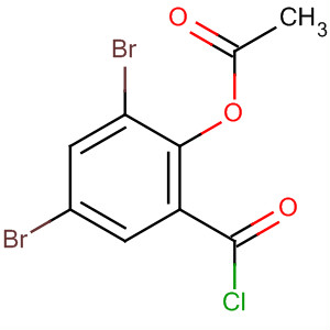 2-(乙酰基氧基)-3,5-二溴苯甲酰氯结构式_54223-78-8结构式
