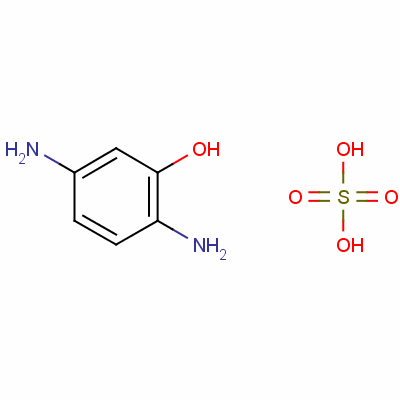 [4-铵基-2-羟基苯基]铵硫酸盐结构式_54283-76-0结构式