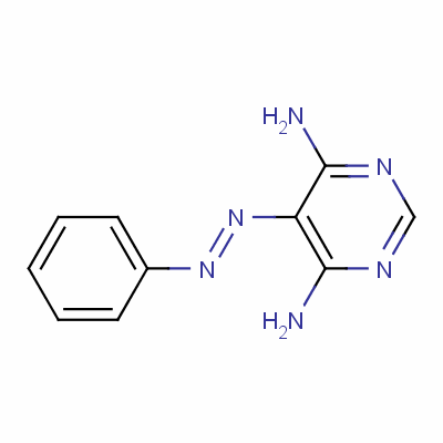 5-(2-苯基二氮杂烯)-4,6-嘧啶二胺结构式_54288-02-7结构式