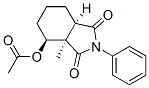 (3Ar,7aα)-4β-(乙酰基氧基)-3a,4,5,6,7,7a-六氢-3aα-甲基-2-苯基-1H-异吲哚-1,3(2H)-二酮结构式_54346-15-5结构式