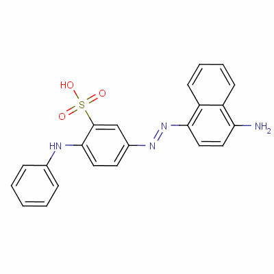 5-[(4-氨基-1-萘)氮杂]-2-苯胺苯磺酸结构式_54363-79-0结构式