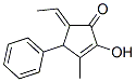 (5e)-(9ci)-5-亚乙基-2-羟基-3-甲基-4-苯基-2-环戊烯-1-酮结构式_543692-39-3结构式