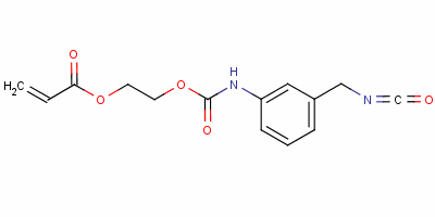 2-[[[(3-异氰酰基甲基苯基)氨基]羰基]氧基]丙烯酸乙酯结构式_54554-39-1结构式