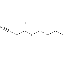 氰乙酸正丁酯结构式_5459-58-5结构式
