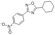 5-环己基-3-(4-硝基苯基)-1,2,4-噁二唑结构式_54608-93-4结构式