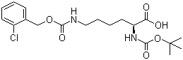 N-Boc-N’-(2-chlorobenzyloxycarbonyl)-L-lysine Structure