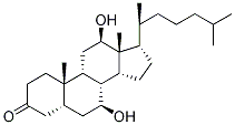 7alpha,12alpha-二羟基-5beta-胆甾烷-3-酮结构式_547-97-7结构式