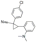 1-(4-氯苯基)-2-[(二甲基氨基)苯基]环丙烷甲腈结构式_54833-15-7结构式