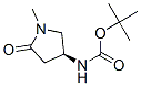 [(3s)-1-甲基-5-氧代-3-吡咯烷]-氨基甲酸 1,1-二甲基乙酯结构式_549531-76-2结构式