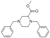 1,4-Bis(phenylmethyl)-2-piperazinecarboxylic acid methyl ester Structure,54969-33-4Structure