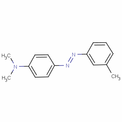 4-(二甲氨基)-3-甲基偶氮苯结构式_55-80-1结构式