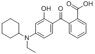 2-[4-(Cyclohexylethylamino)-2-Hydroxybenzoyl]Benzoic Acid Structure,55109-92-7Structure