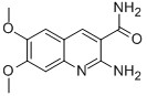 2-氨基-6,7-二甲氧基-喹啉-3-羧酸酰胺结构式_55149-43-4结构式