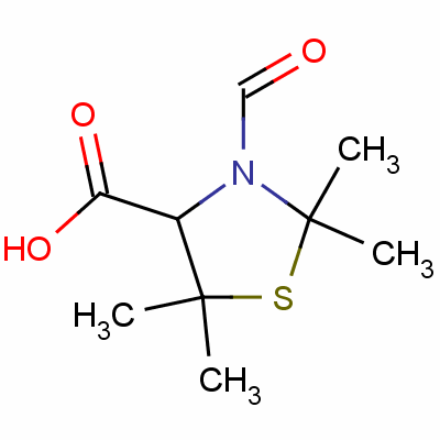 3-Formyl-2,2,5,5-tetramethylthiazolidine-4-carboxylic acid Structure,55234-12-3Structure