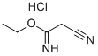 2-氰基乙脒酸乙酯盐酸盐结构式_55244-11-6结构式