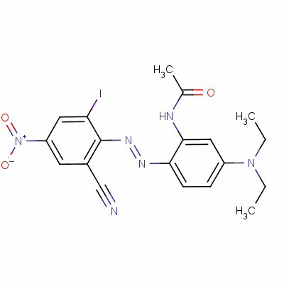 N-[2-[(2-cyano-6-iodo-4-nitrophenyl)azo]-5-(diethylamino)phenyl ]acetamide Structure,55252-53-4Structure