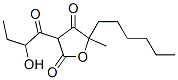 5-Hexyl-3-(2-hydroxy-1-oxobutyl)-5-methyl-2,4(3h,5h)-furandione Structure,55255-65-7Structure