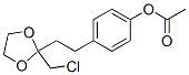4-[2-[2-(Chloromethyl)-1,3-dioxolan-2-yl ]ethyl ]phenol acetate Structure,55255-66-8Structure