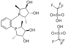 1,2-Bis[(2S,5S)-2,5-dimethyl-(3S,4S)-3,4-dihydroxyphospholano]benzene Bis(trifluoromethanesulfonate) Structure,552829-96-6Structure
