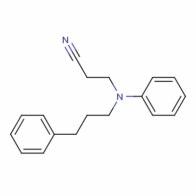 3-[苯基(3-苯基丙基)氨基]丙腈结构式_55296-92-9结构式